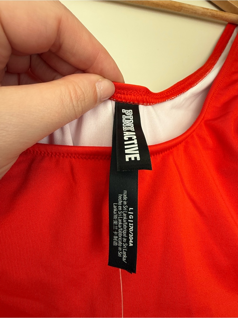 PINKACTIVE bright Red  swim suit NWT